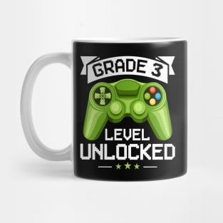 Grade 3 Level Unlocked Video gamer 3rd Grade Pupil Mug